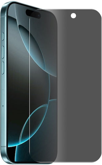 Enkay Privacy Full Face Tempered Glass Negru (iPhone 17 / 17 Pro / 16 Pro)