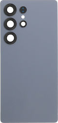 Καπάκι Battery Door + Battery Door Adhesive + Back Camera Lens Bezel Ασημί Samsung Galaxy S25 Ultra