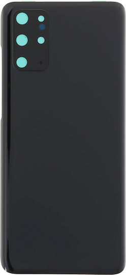 Battery Cover 5g Battery Door + Battery Door Adhesive + Back Camera Lens Bezel Black for Galaxy S20+