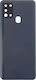 Battery Cover A217 Battery Door + Battery Door Adhesive + Back Camera Lens Bezel Black for Galaxy A21s