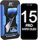 O ecran OLED Jk Hard cu Mecanism Tactil pentru Apple iPhone 15 Pro (Negru)