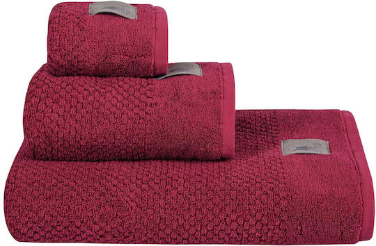 Greenwich Polo Club Πετσέτα Χεριών Premium 4122 30x50εκ. Bordeaux Βάρους 700gr/m²