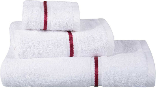Greenwich Polo Club Bath Towel Set 3pcs Cozy 4101 White Weight 480gr/m²