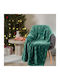 Das Home 1374 Decke Fleece Couch 130x170cm Grün