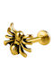 Nire Barbell Earring from Gold Plated Steel