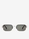 Projekt Produkt Men's Sunglasses with Silver Metal Frame and Silver Mirror Lens 476424