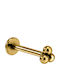 Nire Earrings Titanium Gold Plated