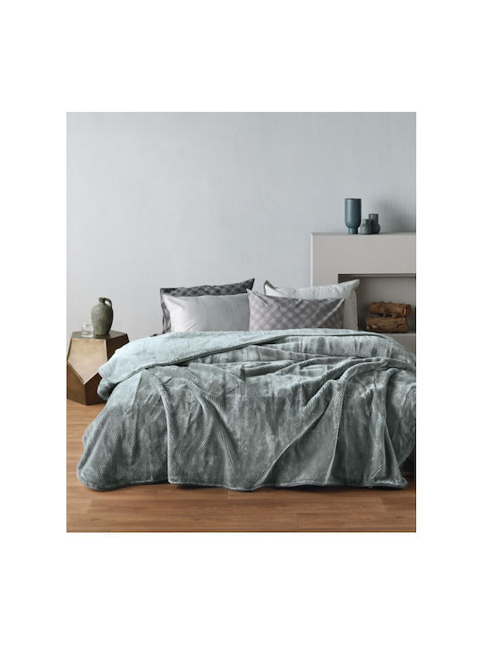 Kentia Loft Bella Κουβέρτα Βελουτέ Μονή 160x220εκ.