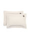 Greenwich Polo Club Σετ Μαξιλαροθήκες με Φάσα Ivory 50x70εκ.