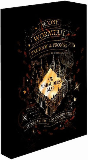 Harry Potter Marauders Map Светещ Платнен Панел 40x30 См