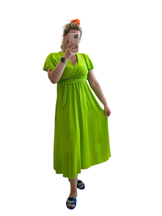 Summer Midi Dress Lime