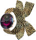 Forever SB-370 46mm Smartwatch με Παλμογράφο (Rose Gold - Leopard Print)