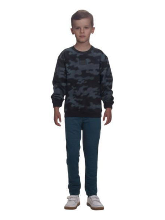 Joyce Kids Sweatpants Set Petrol Blue 2pcs