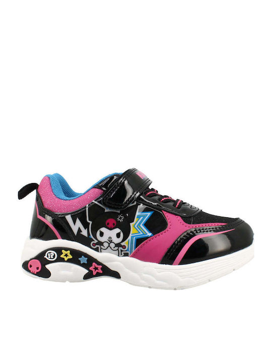 Παιδικά Sneakers με Φωτάκια Μαύρα
