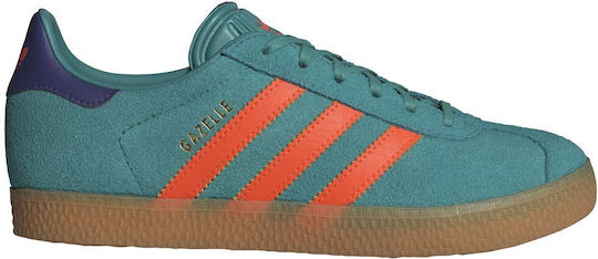 adidas gazelle silver green womens Big Kids' Adidas Gazelle Bold "Semi Green Spark"  The Closet Inc