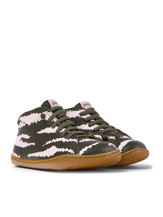 Camper Peu Cami Leather Kids Boots with Laces M...