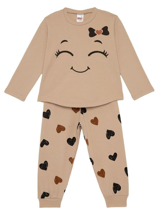 Minerva Pijama pentru copii Beige Princess Prin...