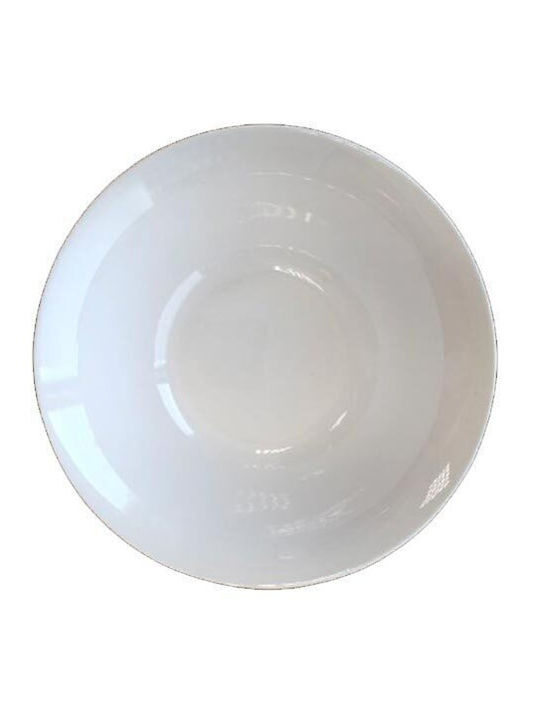Serving Plate Desert Porcelain White with Diameter 20.5cm