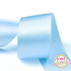 Fabi Satin,σατεν Band Monochrom Light Blue mit Breite 40mm
