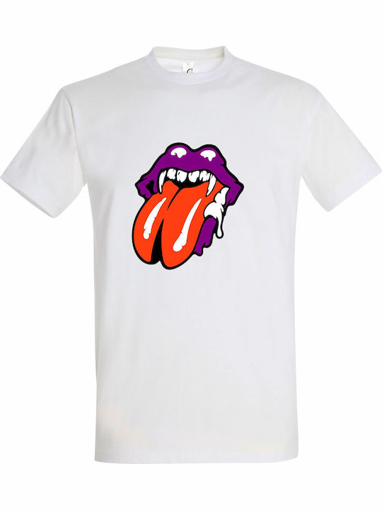 Unisex T-Shirt Rolling Stones Lips Horror Hallo...