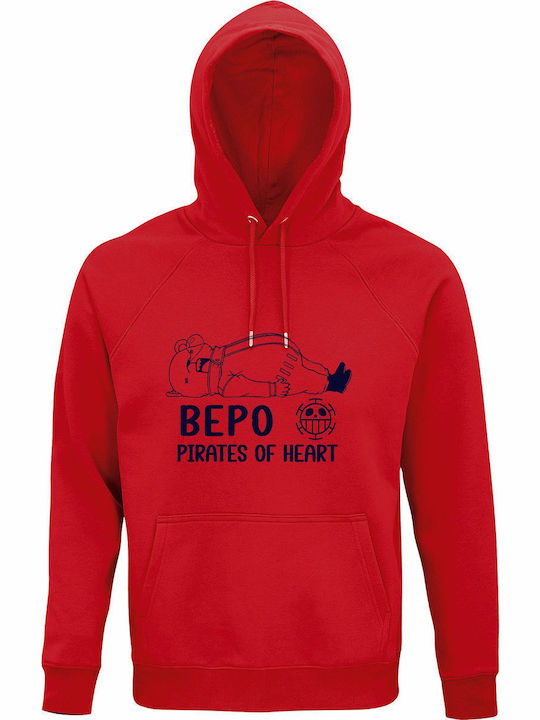 Unisex Bio-Baumwolle Hoodie Bepo Pirates Herz E...