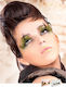 Black Yellow Feather Type Eyelashes