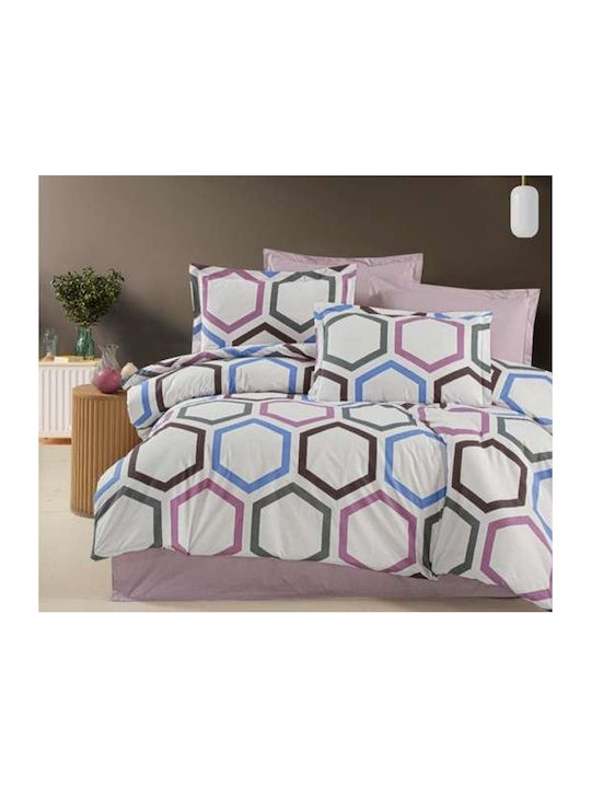 MayHome Σετ Πάπλωμα King Size 260x240εκ. Γεωμετρικό 3τμχ 350 GSM