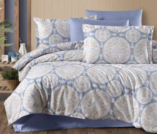 MayHome Set Duvet Cover Single 160x240cm Geometric 350 GSM