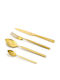 Herdmar Set de Tacâmuri Auriu 72buc cu Set de tacâmuri