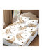 Pucioasa Set Husă de Pilotă Single cu Față de Pernă 160x200 Golden Stars