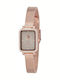 U.S. Polo Assn. Women's Watch Battery with Pink Gold Stainless Steel Bracelet