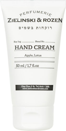 Zielinski & Rozen Ενυδατική Κρέμα Χεριών Apple Lotus 50ml