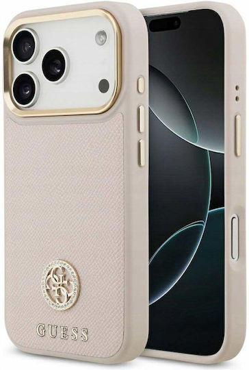 Guess Umschlag Rückseite Silikon / Kunststoff Rosa (iPhone 17 Pro)