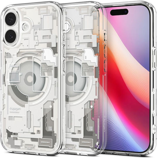Spigen Ultra Hybrid MagSafe Umschlag Rückseite Kunststoff / Silikon Zero One Titanium (iPhone 17)