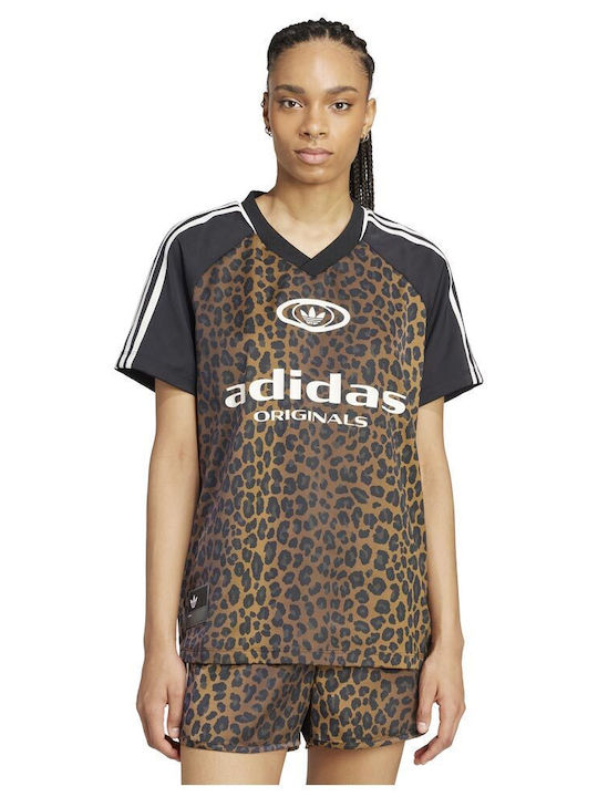adidas Jersey Women's Athletic Blouse Short Sleeve Multco/brostr