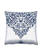 Aberto Design Sofa-Kissen Weiß-Blau 43x43cm