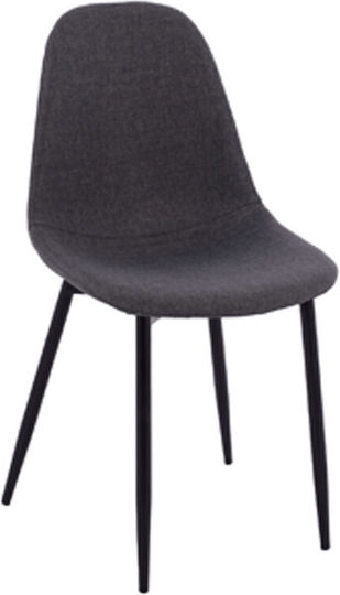 Chair Dining Room Gabby 42x41x93cm Black Velvet-Black Metal