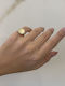 Ioannis Kosmima Chevalier Ring with Zircon made of Gold 14K
