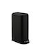 Vesta Waste Bin from Stainless Steel with Pedal Black 20lt