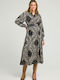 Midi Shirt Dress Satin