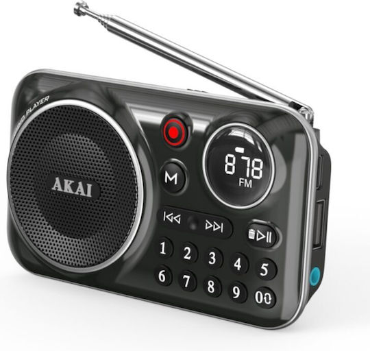 Akai Proffesional APR-500 Ραδιοφωνάκι με Bluetooth και USB Μαύρο