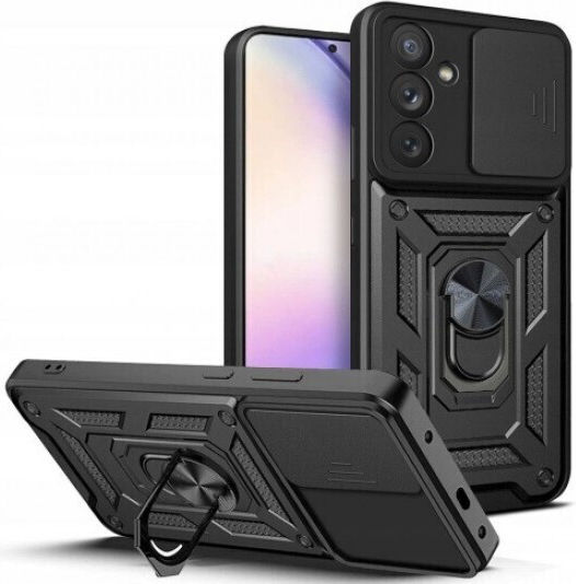 Techsuit Camshield Series Rückseite Umschlag Silikon / Kunststoff Schwarz Xiaomi Redmi 15 4G / 5G