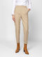 Damen Stoff Hose mit Gummizug Sand