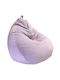 Bean Bag Chair Pear Waterproof Teatro Purple 90x90x100cm