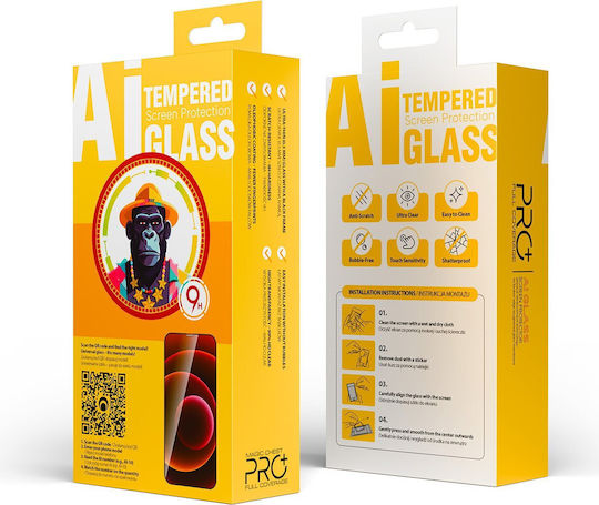 TelForceOne 9D Tempered Glass 10τμχ Μαύρο (Universal)