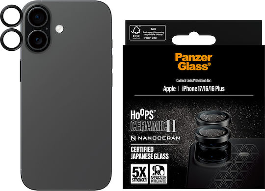 Panzerglass Hoops Ceramic Ii Camera Lens Protector Iphone 17 Iphone 16 16 Plus