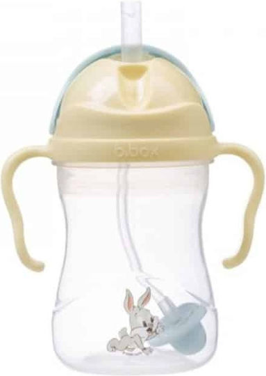 B.Box Căniță pentru copii Sippy Cup din Plastic Bej 240ml pentru 6m+m+
