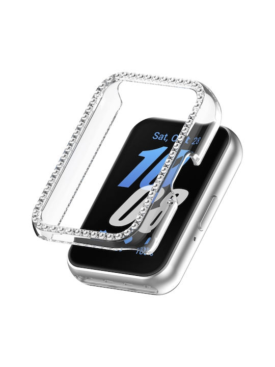 Protecție Carcasă Samsung Galaxy Fit 3 Diamond Half Pack Hollow PC Transparentă