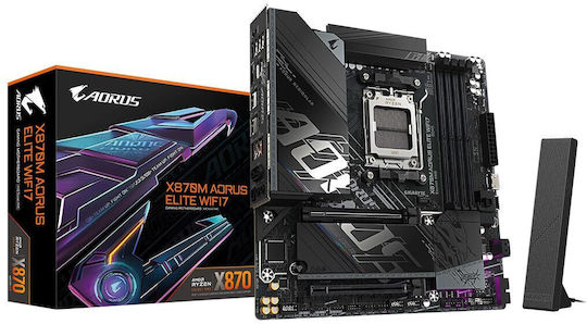 Gigabyte X870M AORUS ELITE WIFI7 Motherboard Micro ATX με AMD AM5 Socket