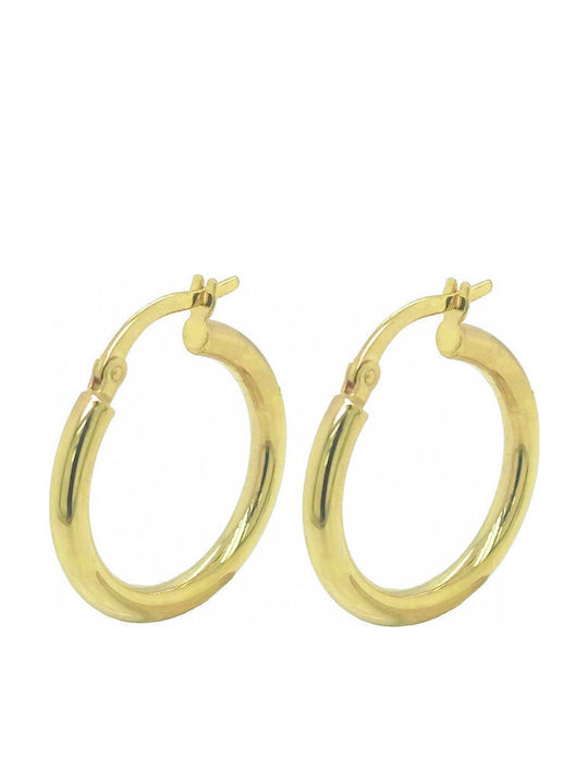 Mertzios.gr Earrings Hoops made of Gold 9K